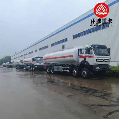 Beiben 8x8 35000L Tank Tank Truck Heavy Duty Diesel Tanker Truck cho Dự án khai thác mỏ Congo