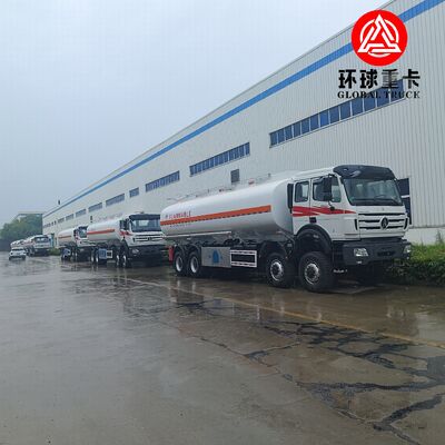 Beiben 8x8 35000L Fuel Tank Truck Heavy Duty Off Road Diesel Tanker Truck cho khai thác mỏ Congo
