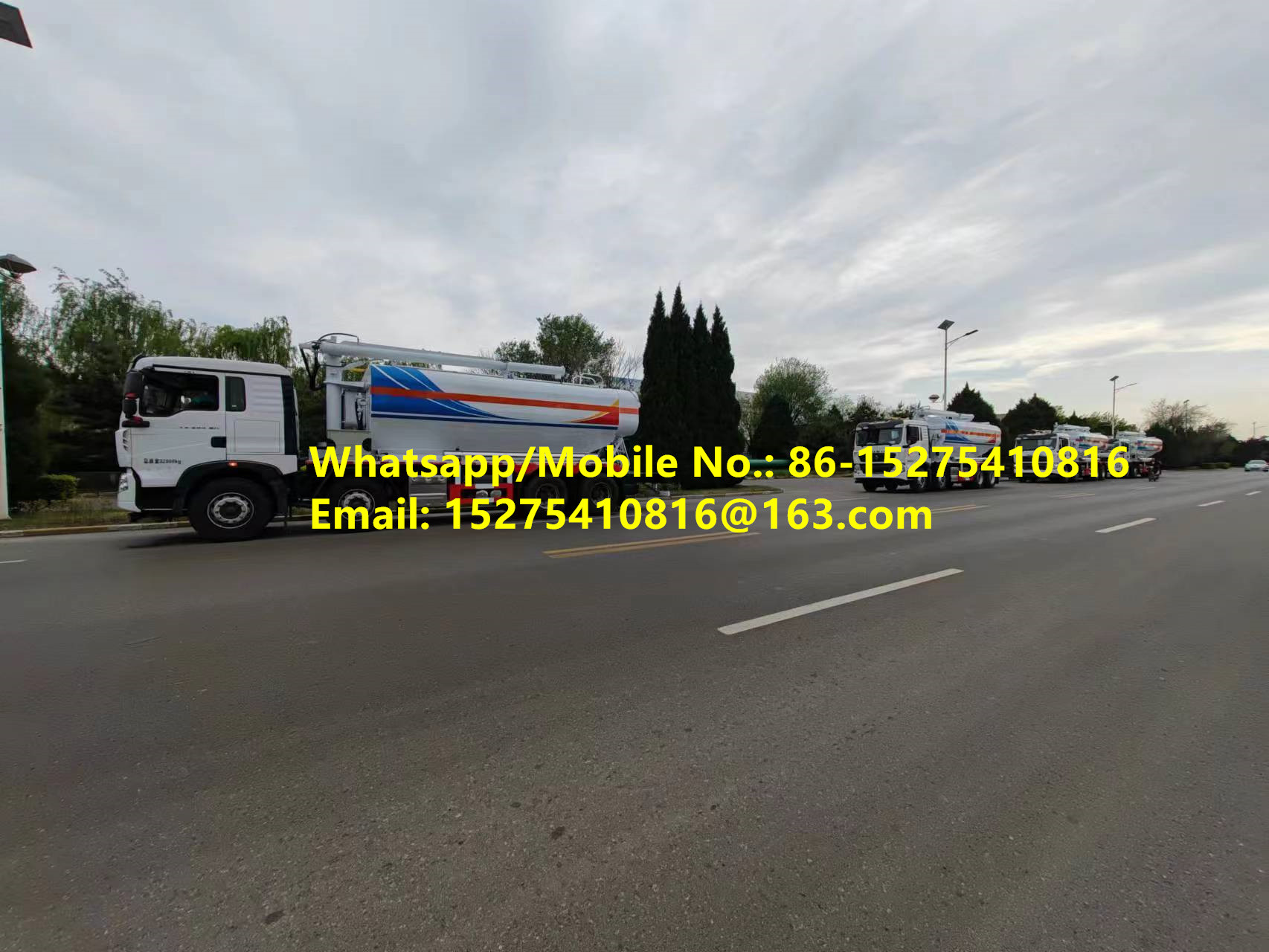 Hoàn toàn thông minh TREAD HOWO 15/20/25T BCLH-15 Trên trang web hỗn hợp hạt amoniac chất nổ ANFO Xe tải nhũ khí chất nổ di động Đơn vị sản xuất Mông Cổ