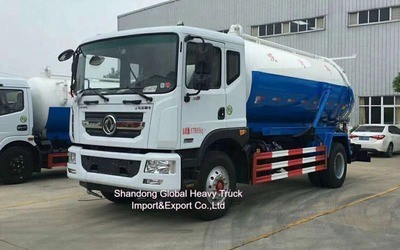 Dongfeng 4cbm 4*2 Truck hút nước thải Truck hút nước thải Truck bình hút nước thải