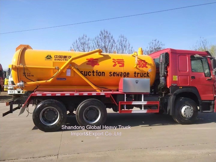 Dongfeng 6 * 4 Tình trạng cao 290HP Máy hút nước thải chân không Xe tải hút nước thải xe tải