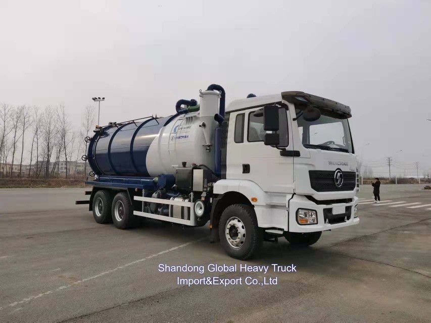 16cbm Shacman Xe hút phân Tàu chở nước thải Xe tải chở nước thải Xe tải hút nước thải