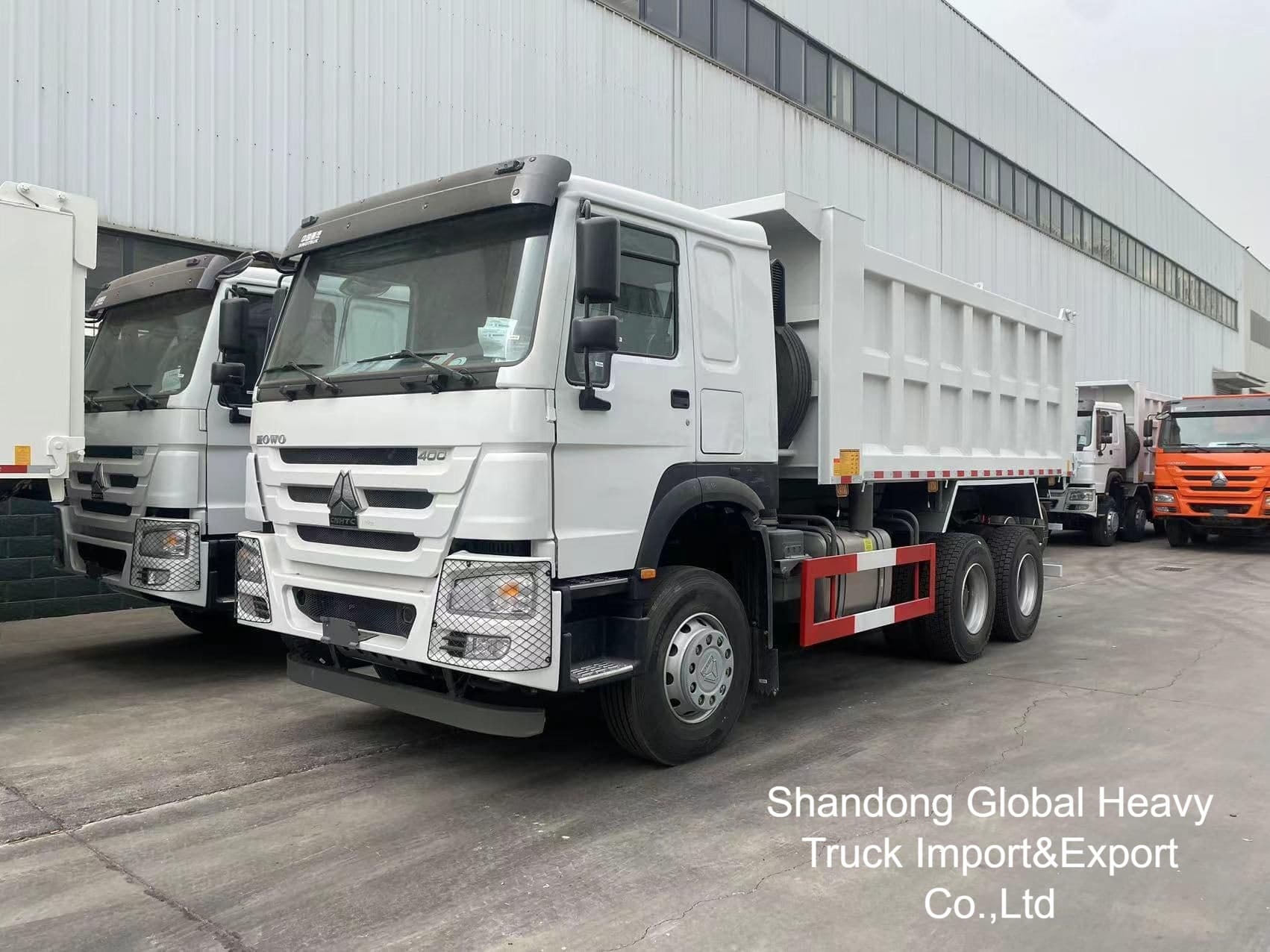 Shacman sử dụng HOWO 10 bánh xe 371HP / 380HP / 400HP / 430HP xe tải đổ rác xe tải