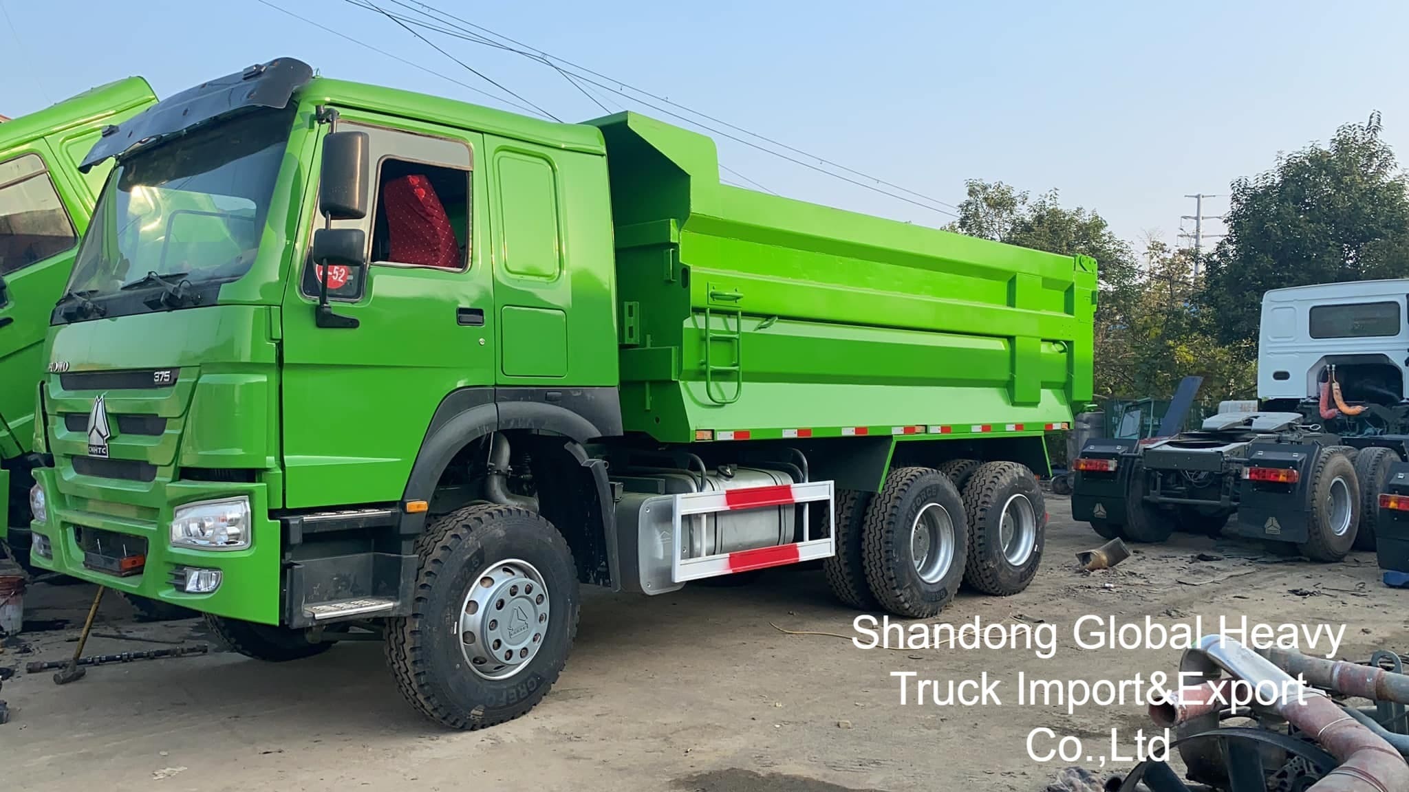 Xe ben Sinotruk HOWO 6X4/8X4 A7/T7 10/12 bánh 371hp 18-25cbm đã qua sử dụng, xe ben hạng nặng