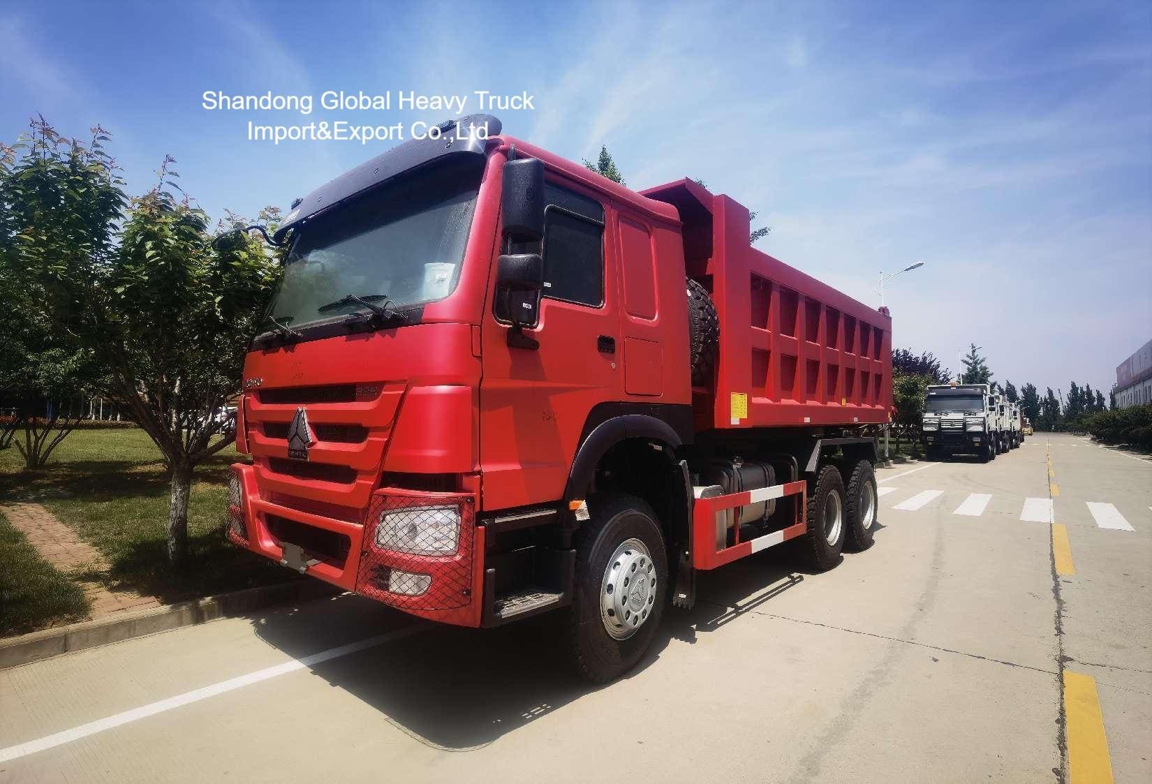 Thương hiệu gốc Trung Quốc HOWO / Shacman 380hp/371hp 6X4 8X4 Xe ben khai thác mỏ 10/12 bánh