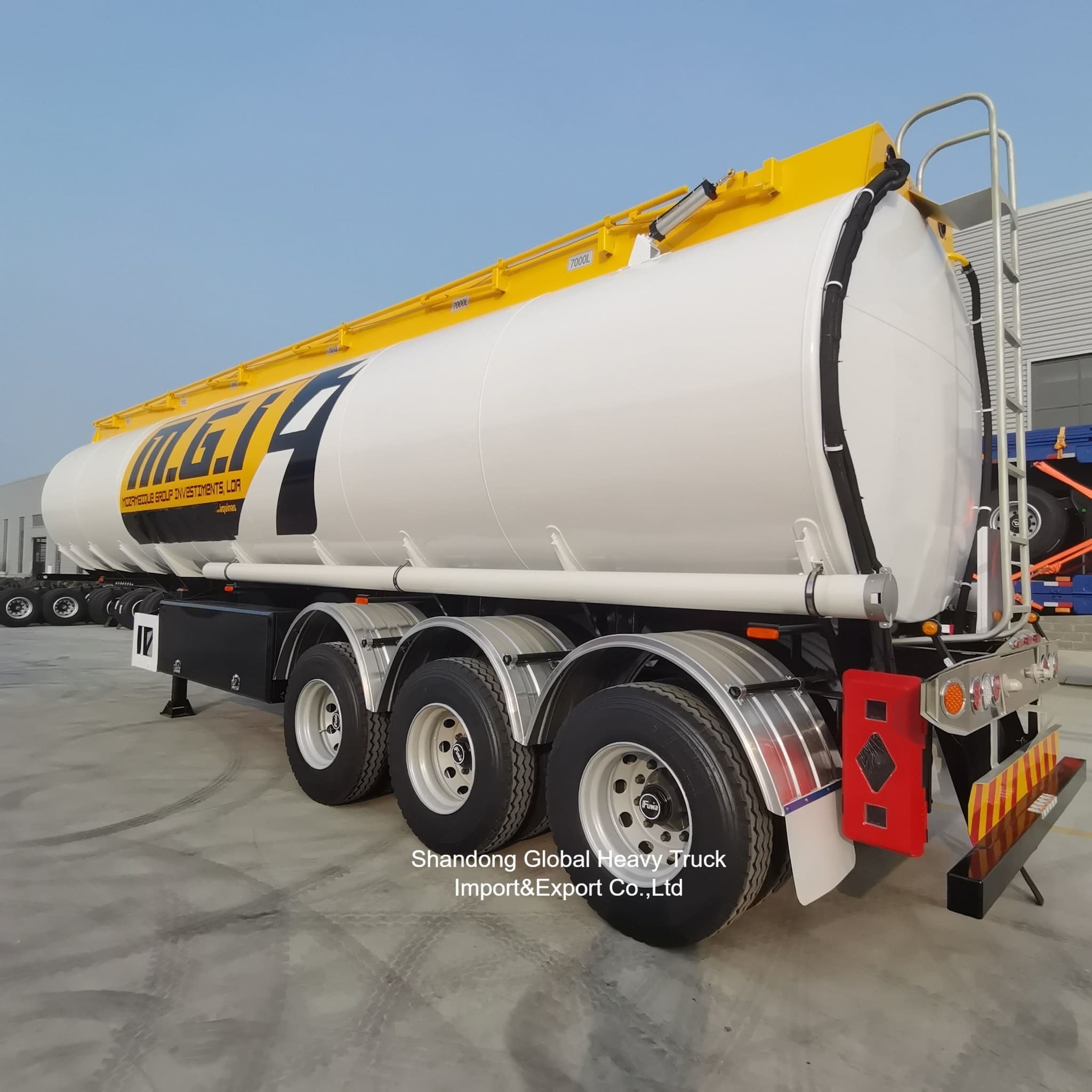 3 trục 45000L Heavy Duty Oil Tanker Semi Trailer