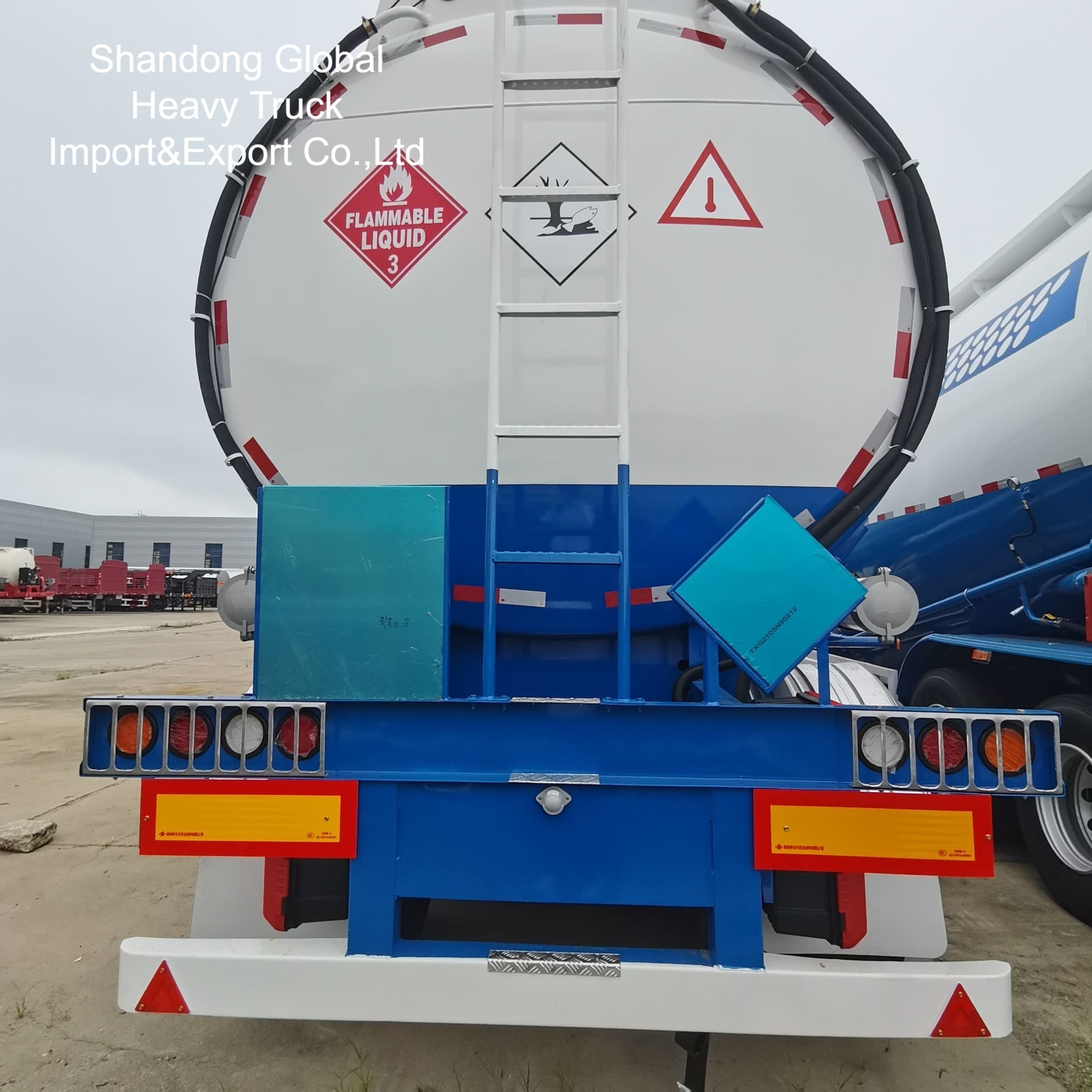 3 trục 45000L xe tăng xăng diesel bán treo với phanh ABS