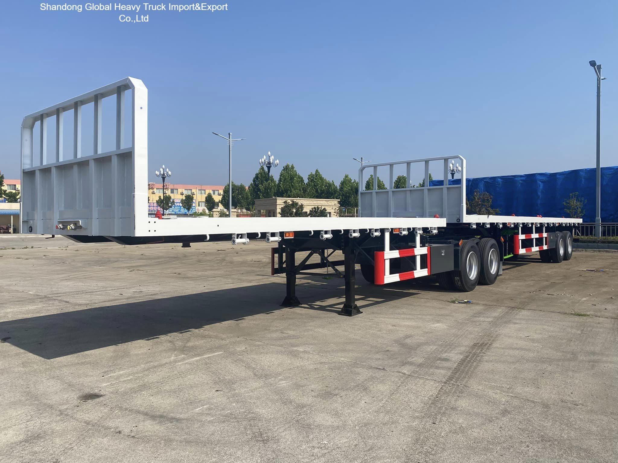 3 trục Semi-trailer 40FT 60T Heavy Duty cho xây dựng