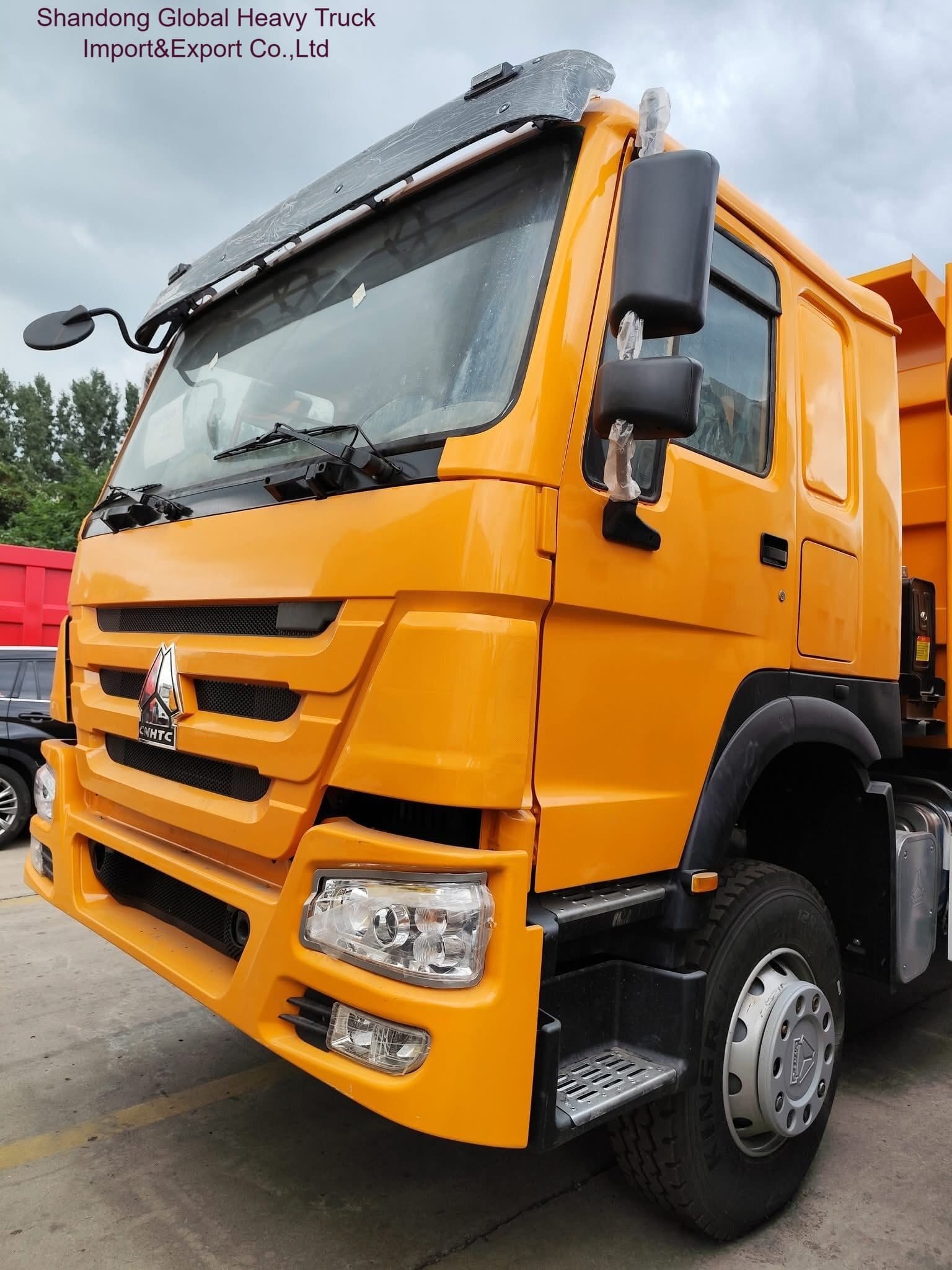Sinotruk mới HOWO 6X4 bánh xe tải hạng nặng với động cơ 400 HP và lái tay trái / tay phải