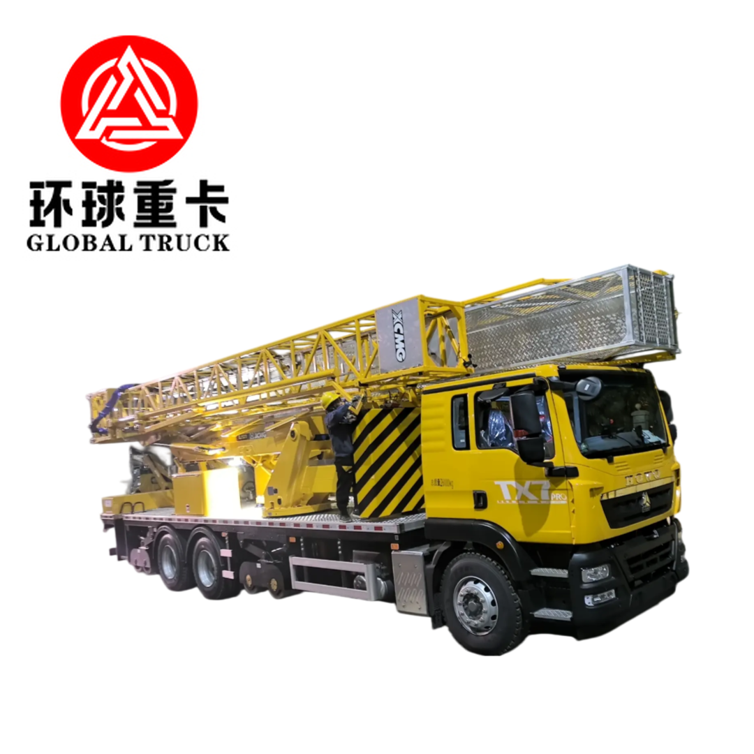 2026 Xe tải kiểm tra cầu tiêu chuẩn khí thải Euro 4/2/5/6 hoàn toàn mới với chiều cao làm việc 12m-20m và khung gầm 6x4 Howo