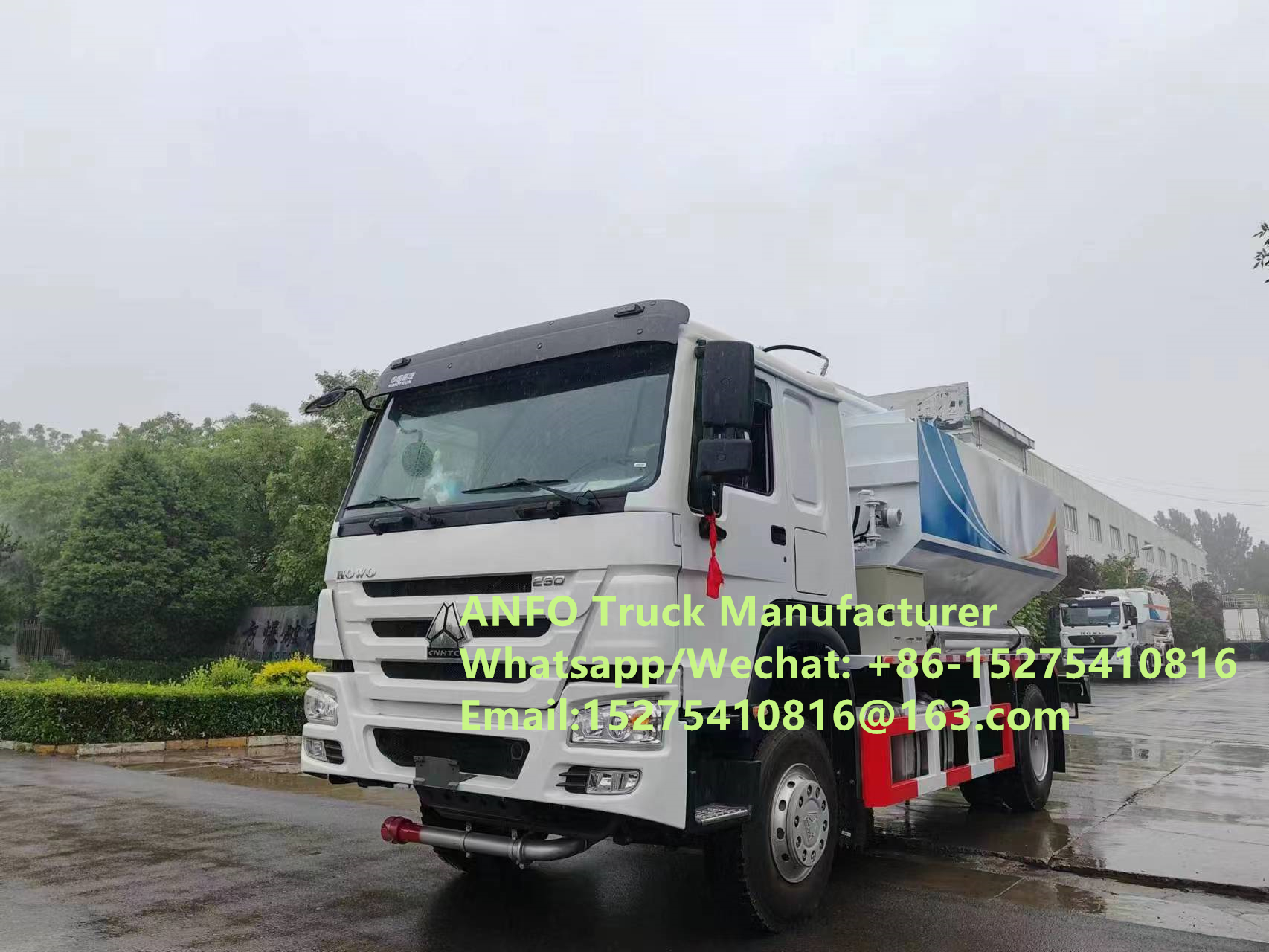 HOWO 10/15/20/30T BCLH-10 машина для смешивания и загрузки гранулированного аммонийного взрывчатого вещества ANFO, услуги по взрывным работам, мобильный цех по производству взрывчатых веществ MEMU MMU