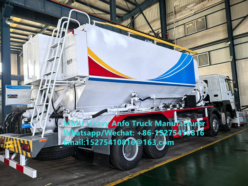 Giá rẻ pha trộn và sạc chất nổ dầu amoniac nặng đa chức năng Xe tải 15/20/25Ton Emulsion nặng xe tải ANFO Nga / Kazakhstan / Uzbekistan / Indonesia / Guinea Dịch vụ thổi mỏ