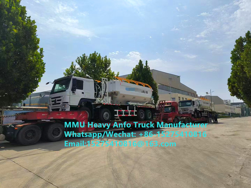 Chất nổ dầu amoniac hạng nặng đa chức năng hiệu suất cao Truck 15/20/25Ton Heavy Emulsion ANFO Truck Zambia/Zimbabwe/Tanzania/Ghana/Guinea/Peru Mining Blasting Service