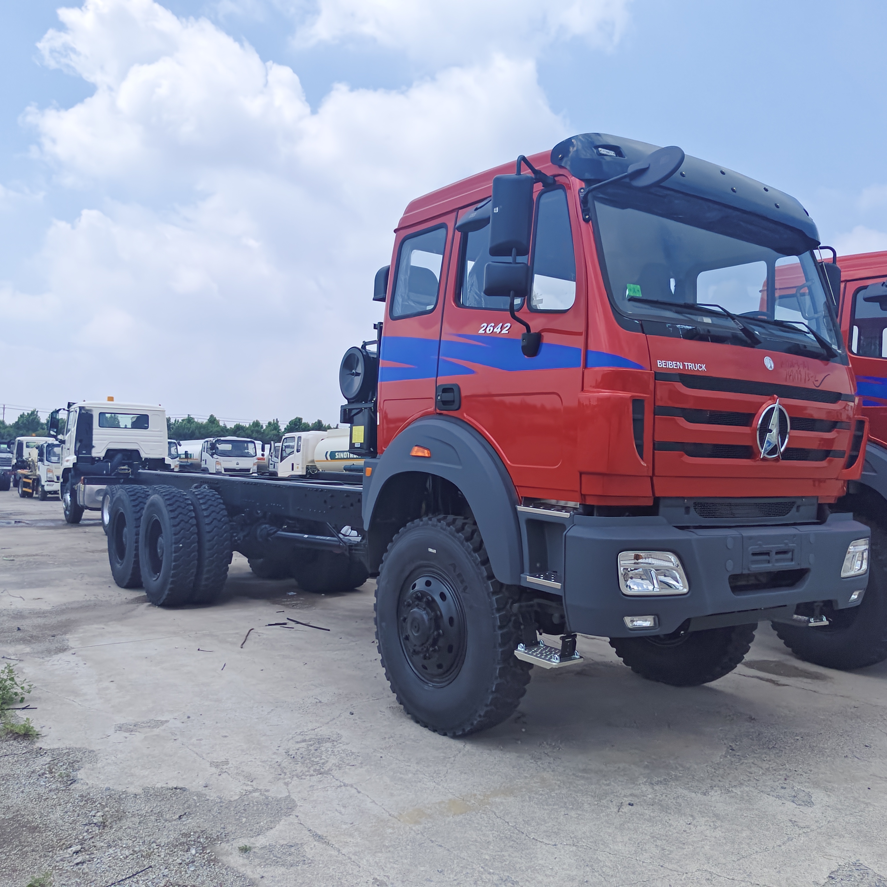 BEIBEN 2638 6 × 4 xe tải khai thác mỏ với động cơ WEICHAI 380HP và tải trọng 25-35 tấn cho vận chuyển hạng nặng