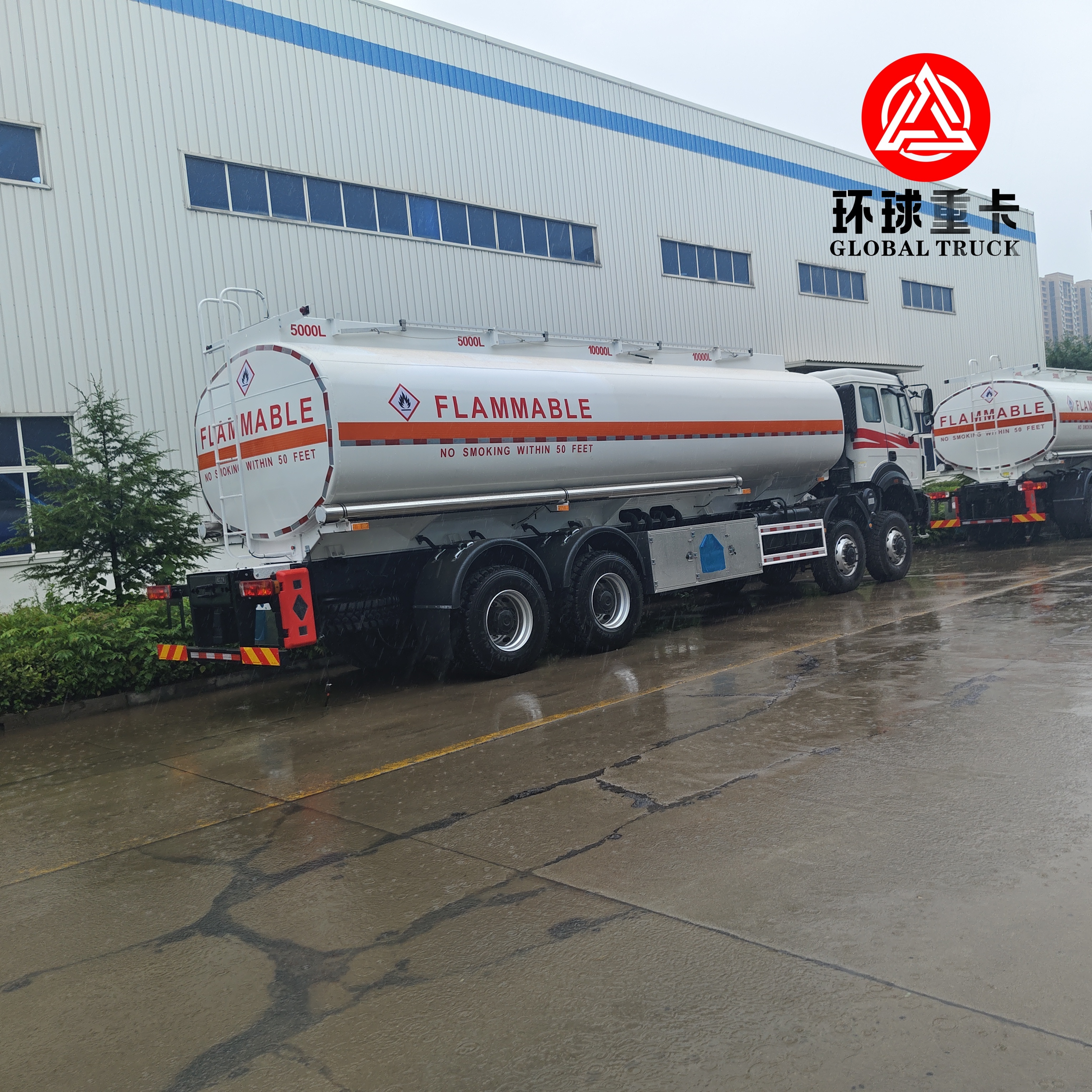 Beiben 8x8 35000L xe tải bơm nhiên liệu khai thác mỏ với khung gầm hạng nặng cho Congo Châu Phi