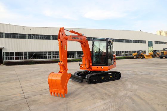 Lonking 6 Tons Hydraulic Mini Excavator với 15,4kw/2400rpm Lượng và 5900 * 2000 * 2600 mm Compact Size