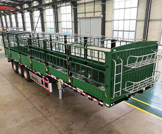 30-100 tấn 4 xe tải hạng nặng Bán xe kéo chở hàng gia súc Đường mía Cọc hàng rào 13m